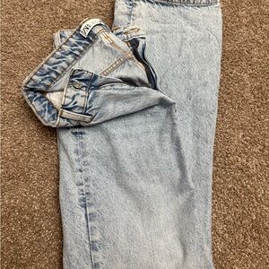 Zara Sky Blue Denim Pants